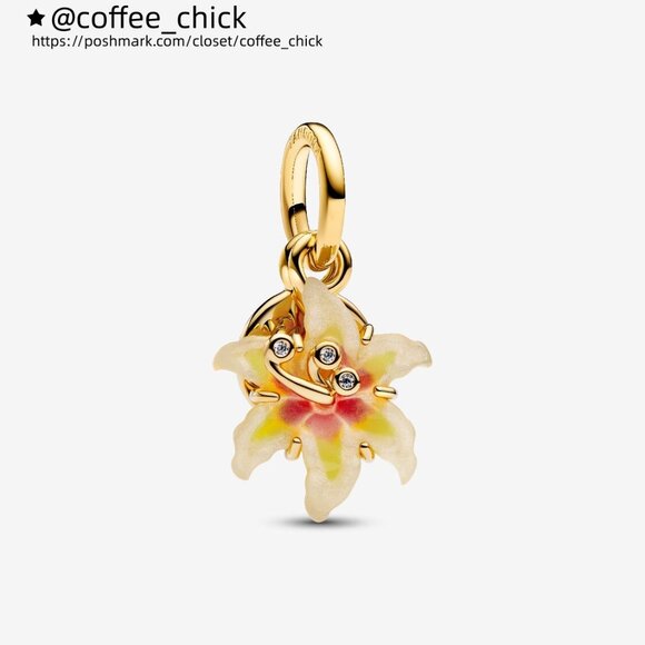 Pandora Disney Tangled Sundrop Flower Glow-in-the-dark Charm - Picture 1 of 5